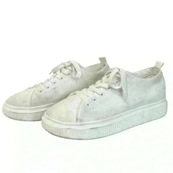 BP White Sonny Platform Sneaker Womens Size 9.5 - Picture 7 of 7